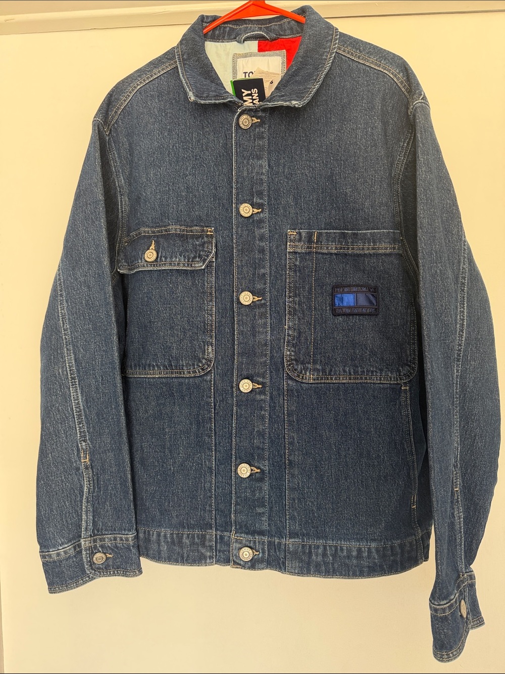 Tommy Hilfiger Men's Blue Denim Shirt Jacket